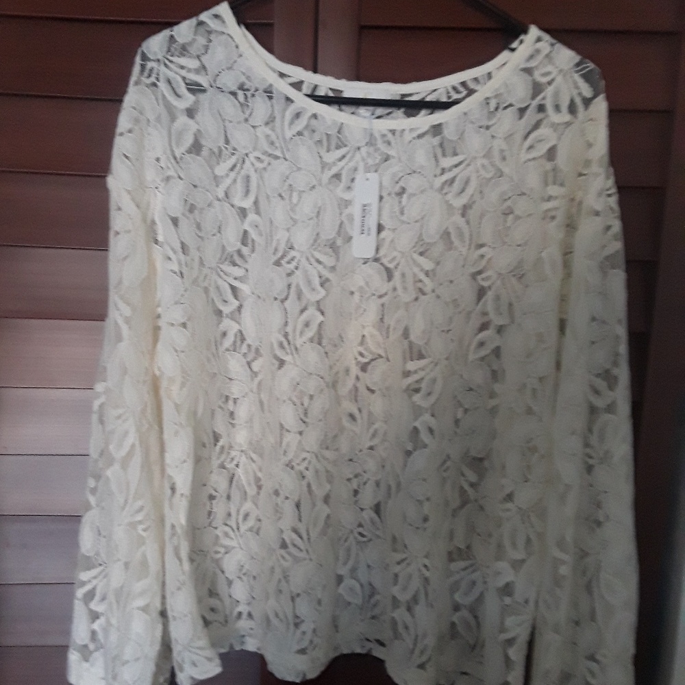 Charming Charlie lace top